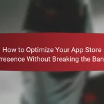 How to Optimize Your App Store Presence Without Breaking the Bank