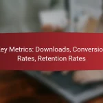 Key Metrics: Downloads, Conversion Rates, Retention Rates